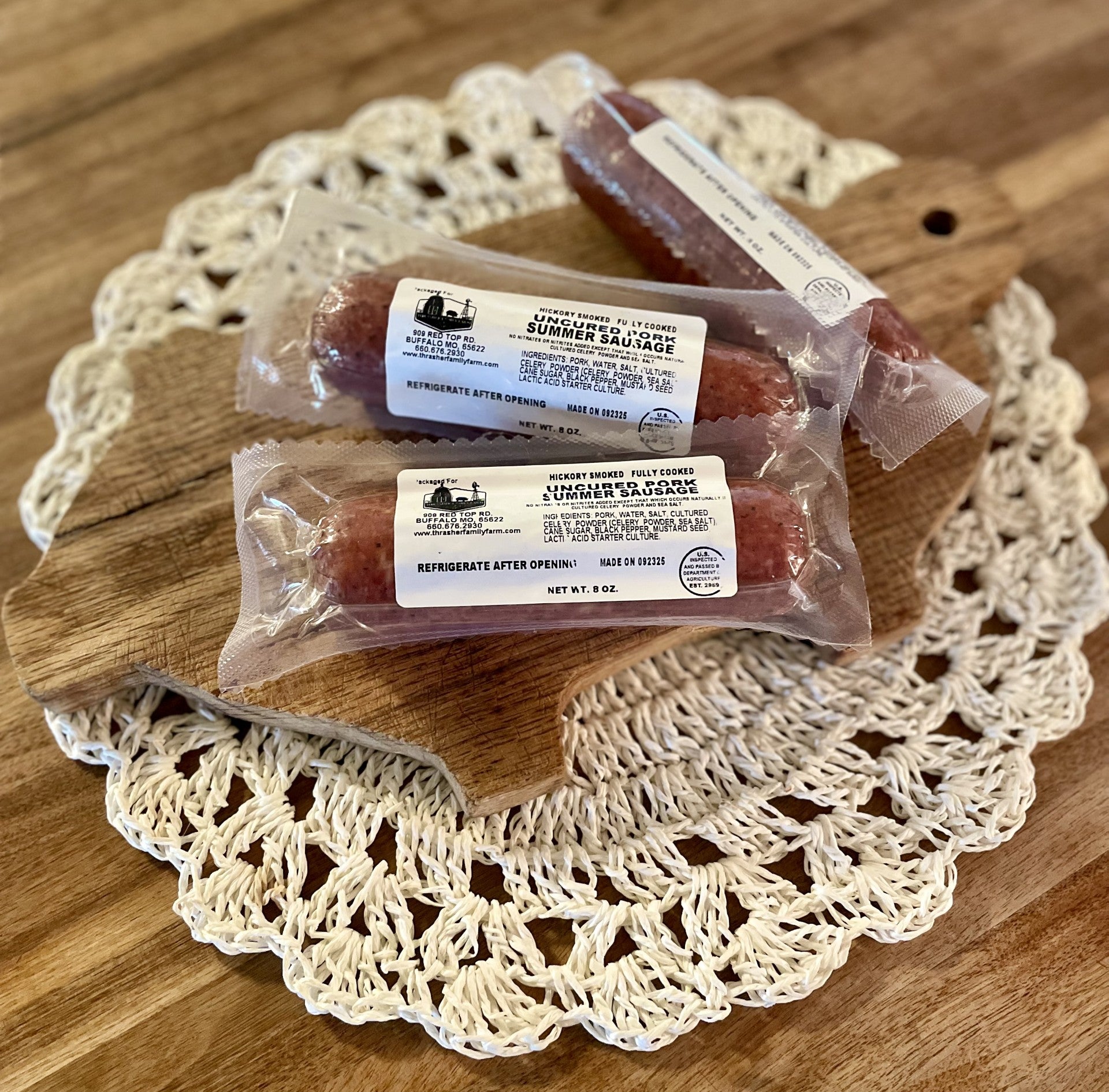Pork Summer Sausage - Uncured